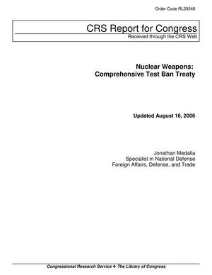 Primary view of object titled 'Nuclear Weapons: Comprehensive Test Ban Treaty'.