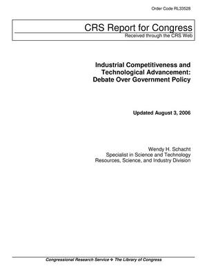 Primary view of object titled 'Industrial Competitiveness and Technological Advancement: Debate Over Government Policy'.