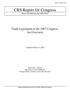 Report: Trade Legislation in the 106th Congress: An Overview