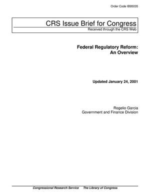 Primary view of object titled 'Federal Regulatory Reform: An Overview'.