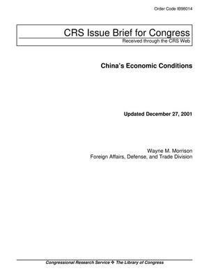 Primary view of object titled 'China's Economic Conditions'.