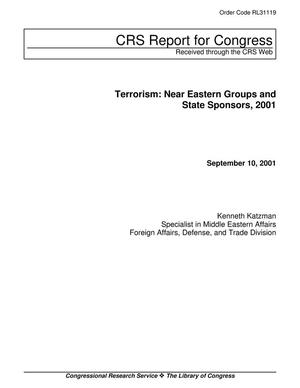 Primary view of object titled 'Terrorism: Near Eastern Groups and State Sponsors, 2001'.