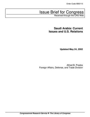 Primary view of object titled 'Saudi Arabia: Current Issues and U.S. Relations'.