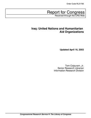 Primary view of object titled 'Iraq: United Nations and Humanitarian Aid Organizations'.