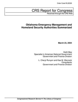 Primary view of object titled 'Oklahoma Emergency Management and Homeland Security Authorities Summarized'.
