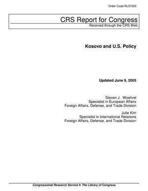 Primary view of object titled 'Kosovo and U.S. Policy'.