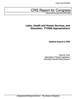 Primary view of object titled 'Labor, Health and Human Services, and Education: FY2006 Appropriations'.