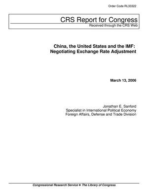 Primary view of object titled 'China, the United States and the IMF: Negotiating Exchange Rate Adjustment'.