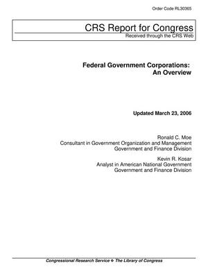 Primary view of object titled 'Federal Government Corporations: An Overview'.