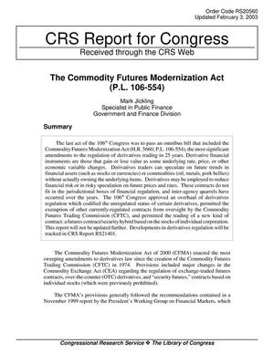 commodities futures trading commission modernization act