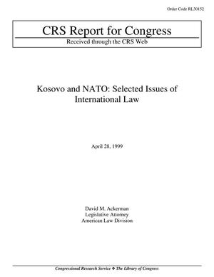 Primary view of object titled 'Kosovo and NATO: Selected Issues of International Law'.