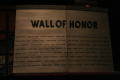 Photograph: [Prop named 'Wall of Honor']
