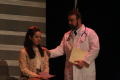 Photograph: [Doctor actor speaks with actress]