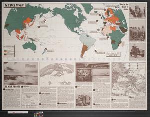 Primary view of object titled 'Newsmap. Monday, August 24, 1942 : week of August 14 to August 21'.