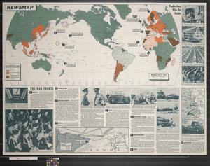 Primary view of object titled 'Newsmap. Monday, July 6, 1942 : week of June 26 to July 2'.