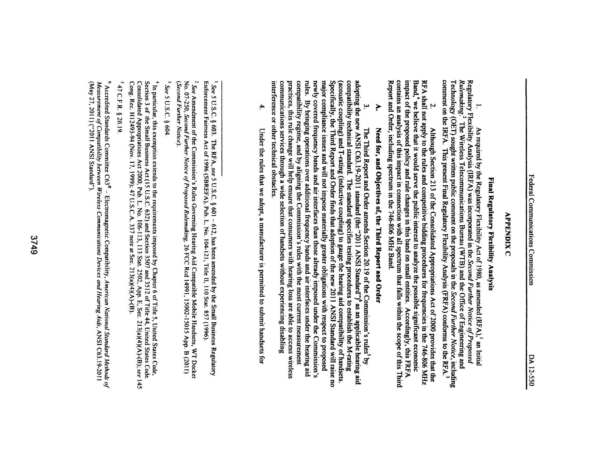 FCC Record, Volume 27, No. 5, Pages 3728 to 4696, April 9 - April 27, 2012
                                                
                                                    3749
                                                