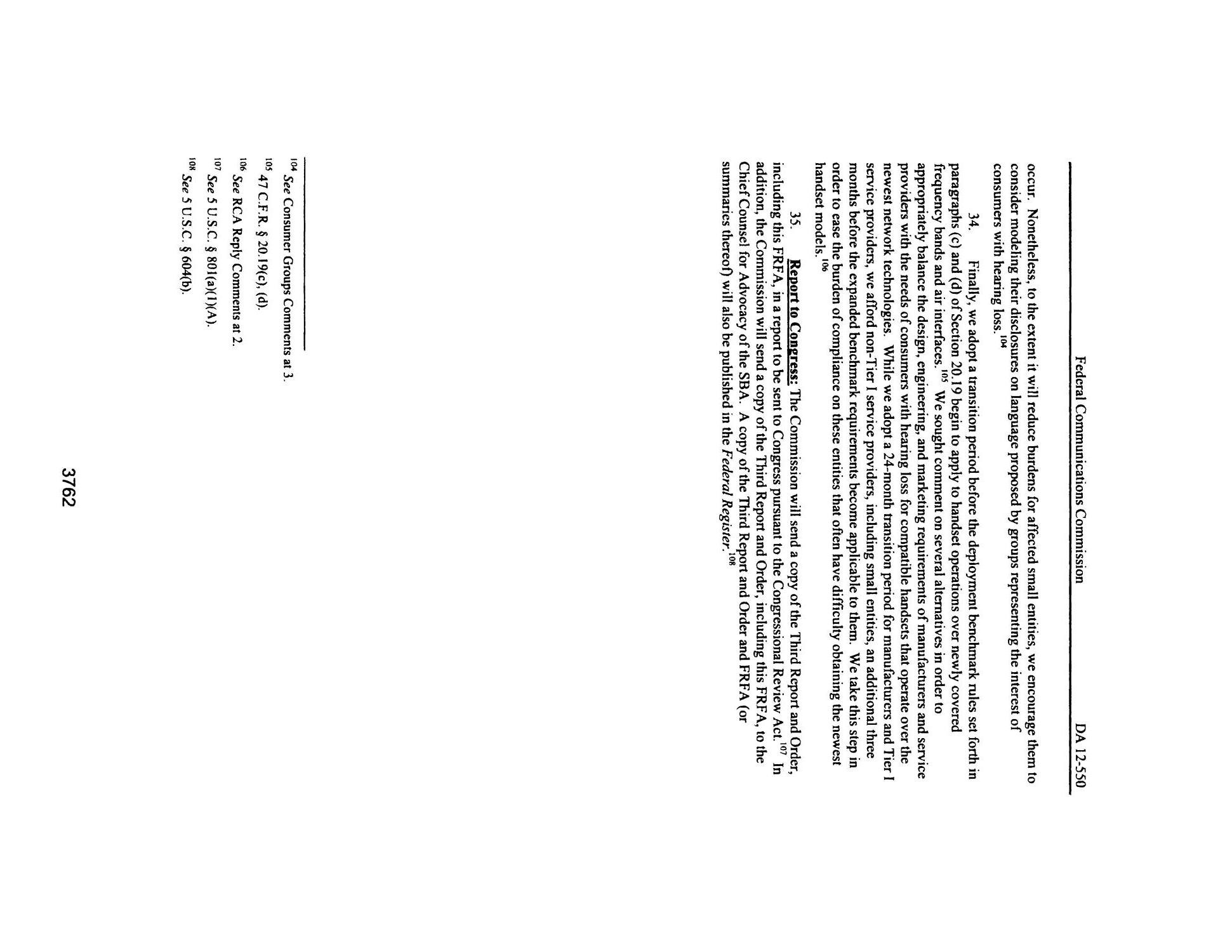 FCC Record, Volume 27, No. 5, Pages 3728 to 4696, April 9 - April 27, 2012
                                                
                                                    3762
                                                