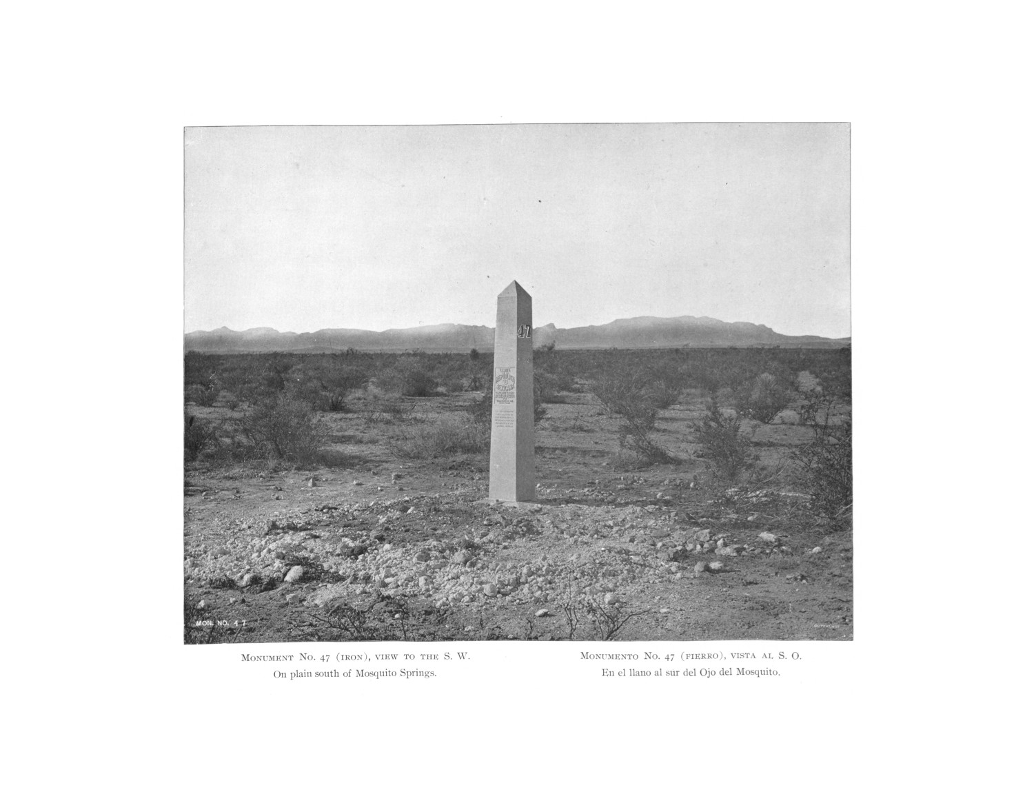 Report of the Boundary Commission Upon the Survey and Re-Marking of the Boundary Between the United States and Mexico West of the Rio Grande, 1891-1896. Album
                                                
                                                    [Sequence #]: 49 of 260
                                                