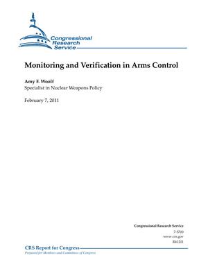Primary view of object titled 'Monitoring and Verification in Arms Control'.