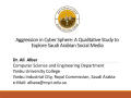 Primary view of Aggression in Cyber Sphere: A Qualitative Study to Explore Saudi Arabian Social Media