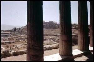 Primary view of object titled '[View from the Theseion]'.