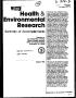 Report: Health and Environmental Research: summary of accomplishments. Volume…