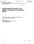 Report: Sandia Sodium Purification Loop (SNAPL) description and operations ma…