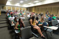 Primary view of [Students gathered for seminar during First Flight Week]