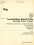 Report: Formerly utilized MED/AEC sites Remedial Action Program. Radiological…