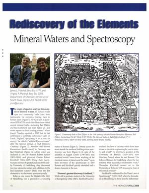 Primary view of object titled 'Rediscovery of the Elements: Mineral Waters and Spectroscopy'.