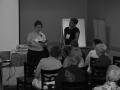 Photograph: [Two women giving a workshop at CSLA conference]