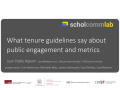 Presentation: What Tenure Guidelines Actually Say About Public Engagement and Metri…