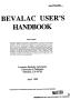 Report: Bevalac user's handbook