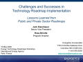 Text: Challenges and Successes in Technology Roadmap Implementation: Lesson…
