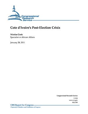 Primary view of object titled 'Cote d'Ivoire's Post-Election Crisis'.