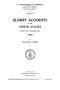 Report: Quarry Accidents in the United States During the Calendar Year 1928