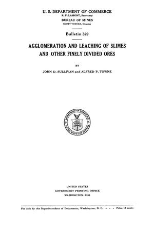 Primary view of object titled 'Agglomeration and Leaching of Slimes and Other Finely Divided Ores'.