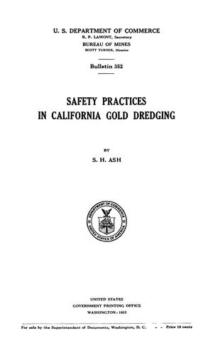 Primary view of object titled 'Safety Practices in California Gold Dredging'.