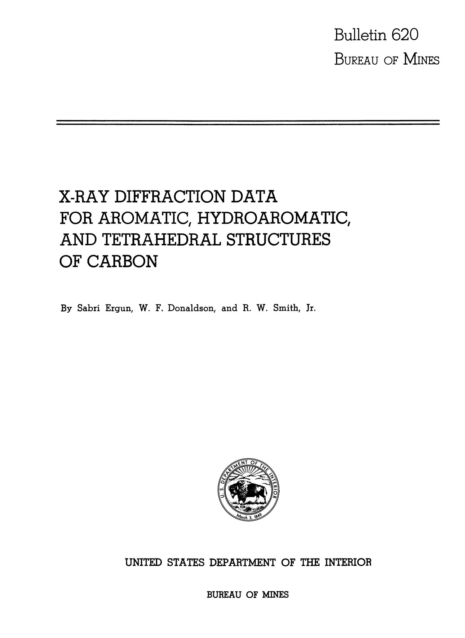 X-Ray Diffraction Data for Aromatic, Hydroaromatic, and Tetrahedral Structures of Carbon
                                                
                                                    I
                                                