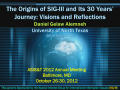 Primary view of The Origins of SIG-III and Its 30 Years' Journey: Visions and Reflections