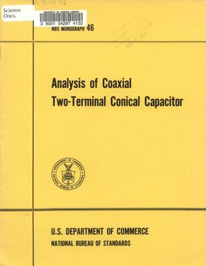Primary view of object titled 'Analysis of Coaxial Two-Terminal Conical Capacitor'.