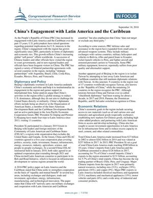 Primary view of object titled 'China's Engagement with Latin America and the Caribbean'.