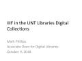 Presentation: IIIF in the UNT Libraries Digital Collections