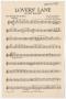 Musical Score/Notation: Lovers' Lane: Saxophone 3 in Eb Alto Part