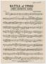 Musical Score/Notation: Battle of Ypres: Cello Part