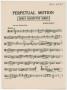 Musical Score/Notation: Perpetual Motion: Viola Part