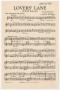 Musical Score/Notation: Lovers' Lane: Saxophone 2 in Bb Tenor