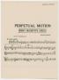 Musical Score/Notation: Perpetual Motion: Clarinet 2 in Bb Part