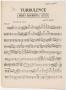 Musical Score/Notation: Turbulence: Cello Part
