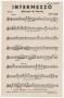 Musical Score/Notation: Intermezzo: Flute Part
